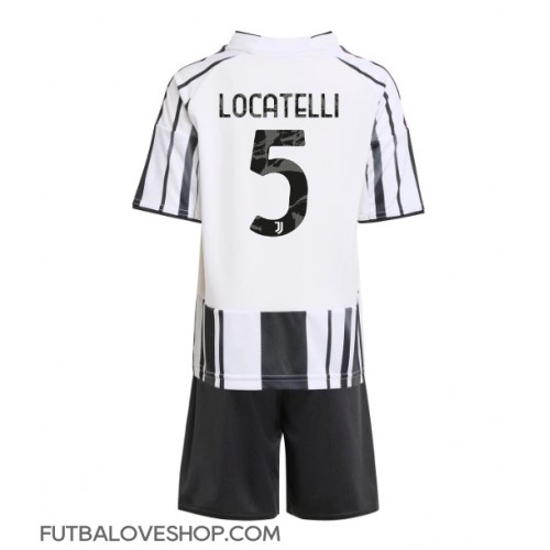 Dres Juventus Manuel Locatelli #5 Domáci pre deti 2025-26 Krátky Rukáv (+ trenírky)